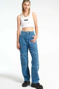 Organic Combat Jean Light Blue
