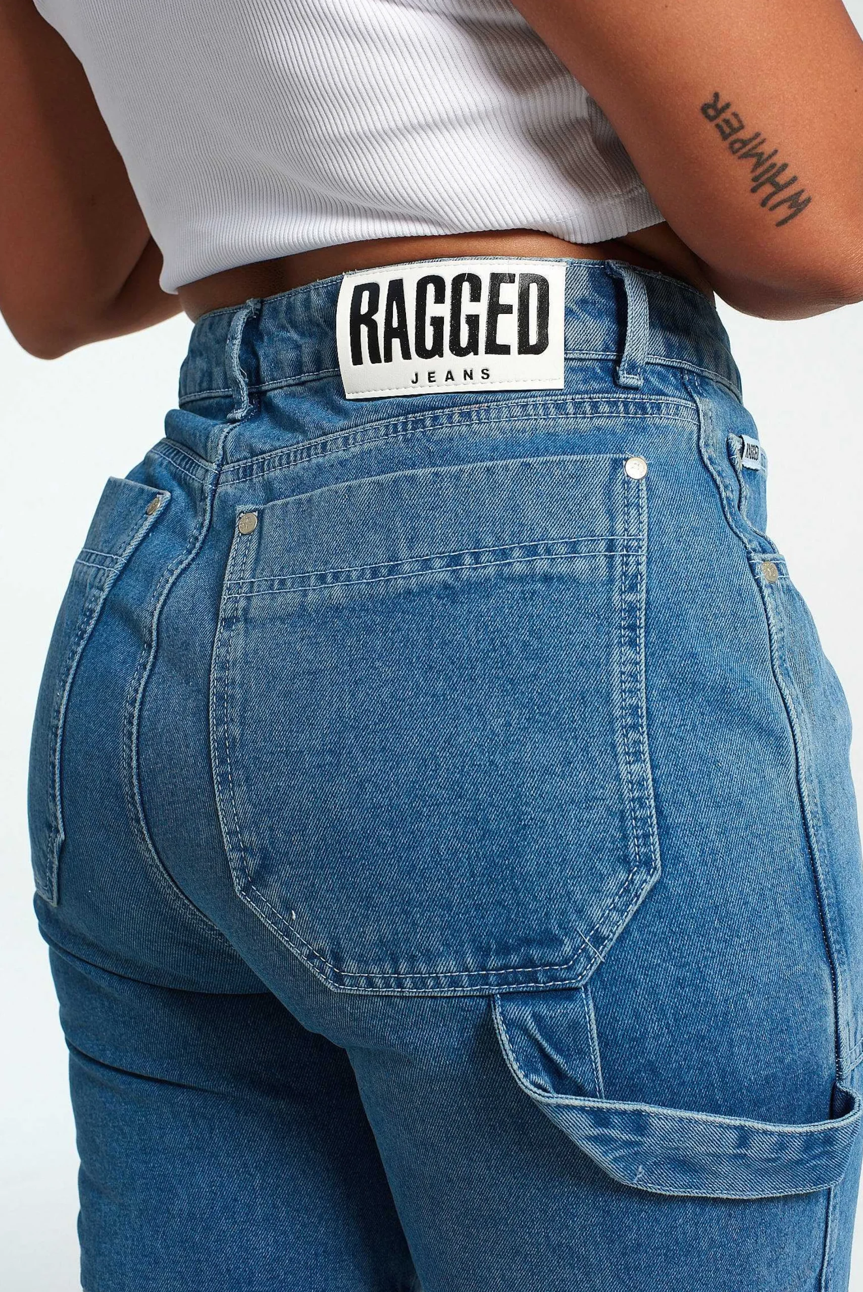 Organic Combat Jean Light Blue