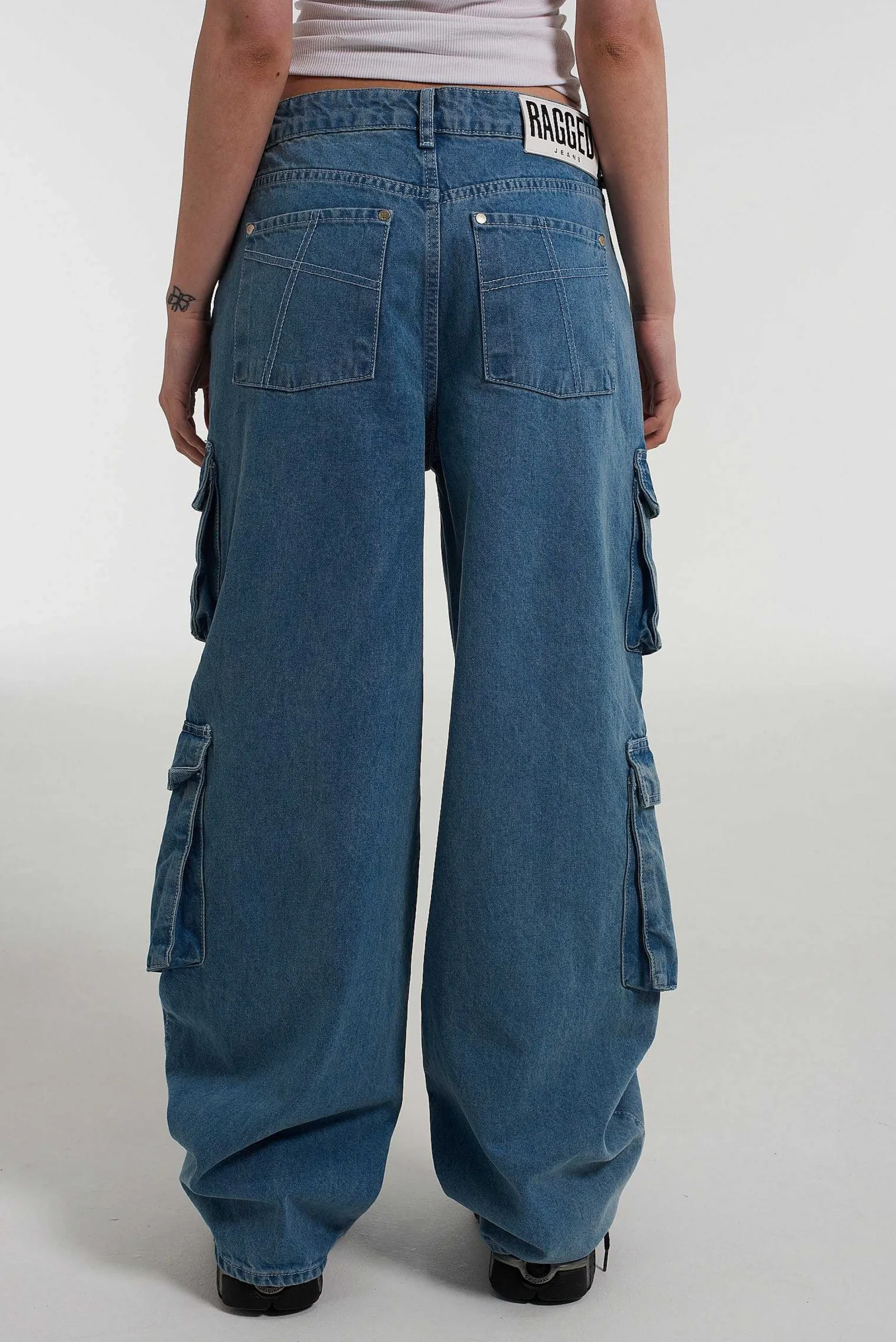 Organic Combat Release Jean Light Blue