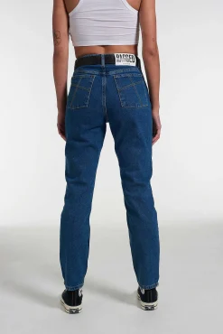 Organic Cougar Mom Jean Mid Blue