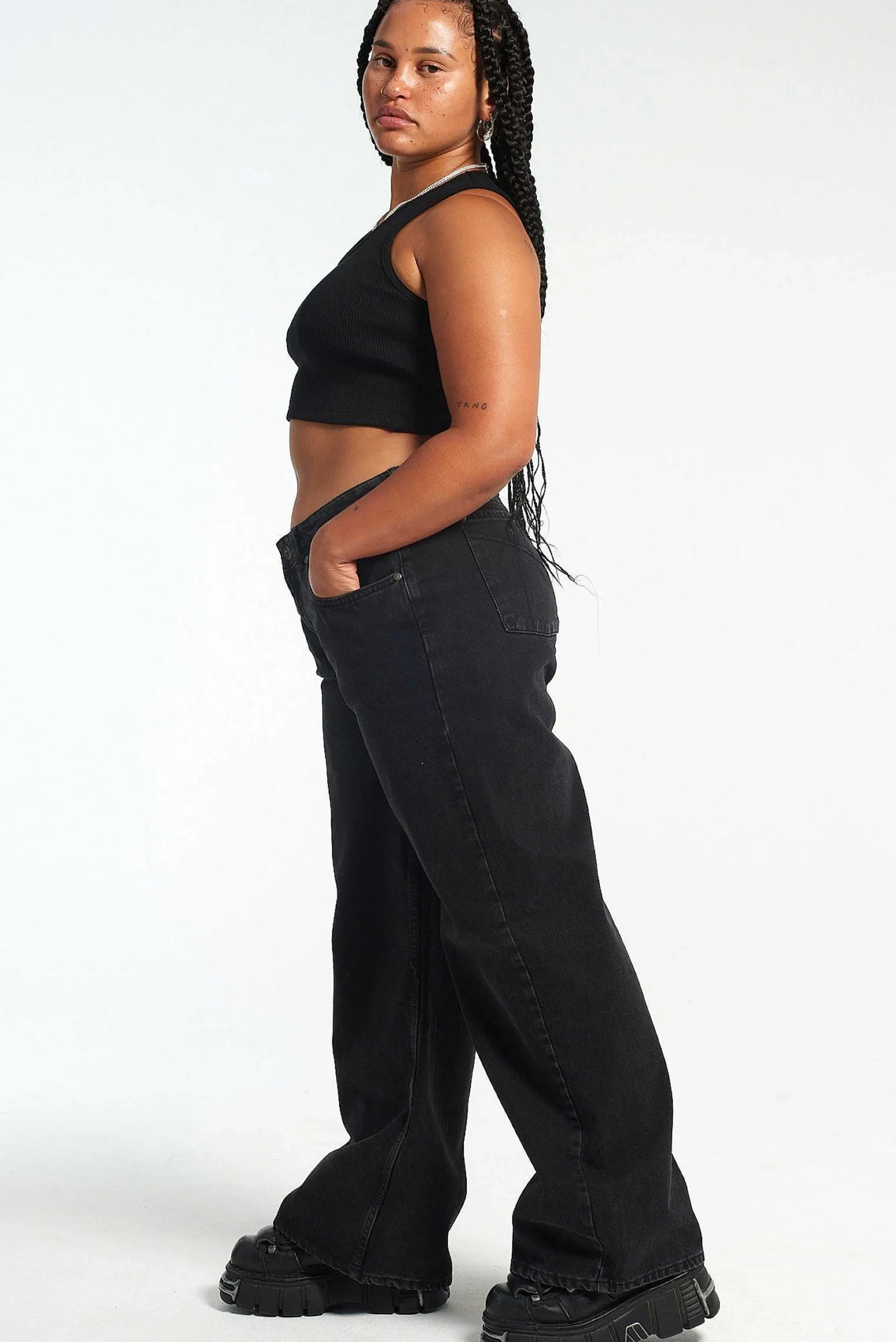 Organic Release Jean Charcoal