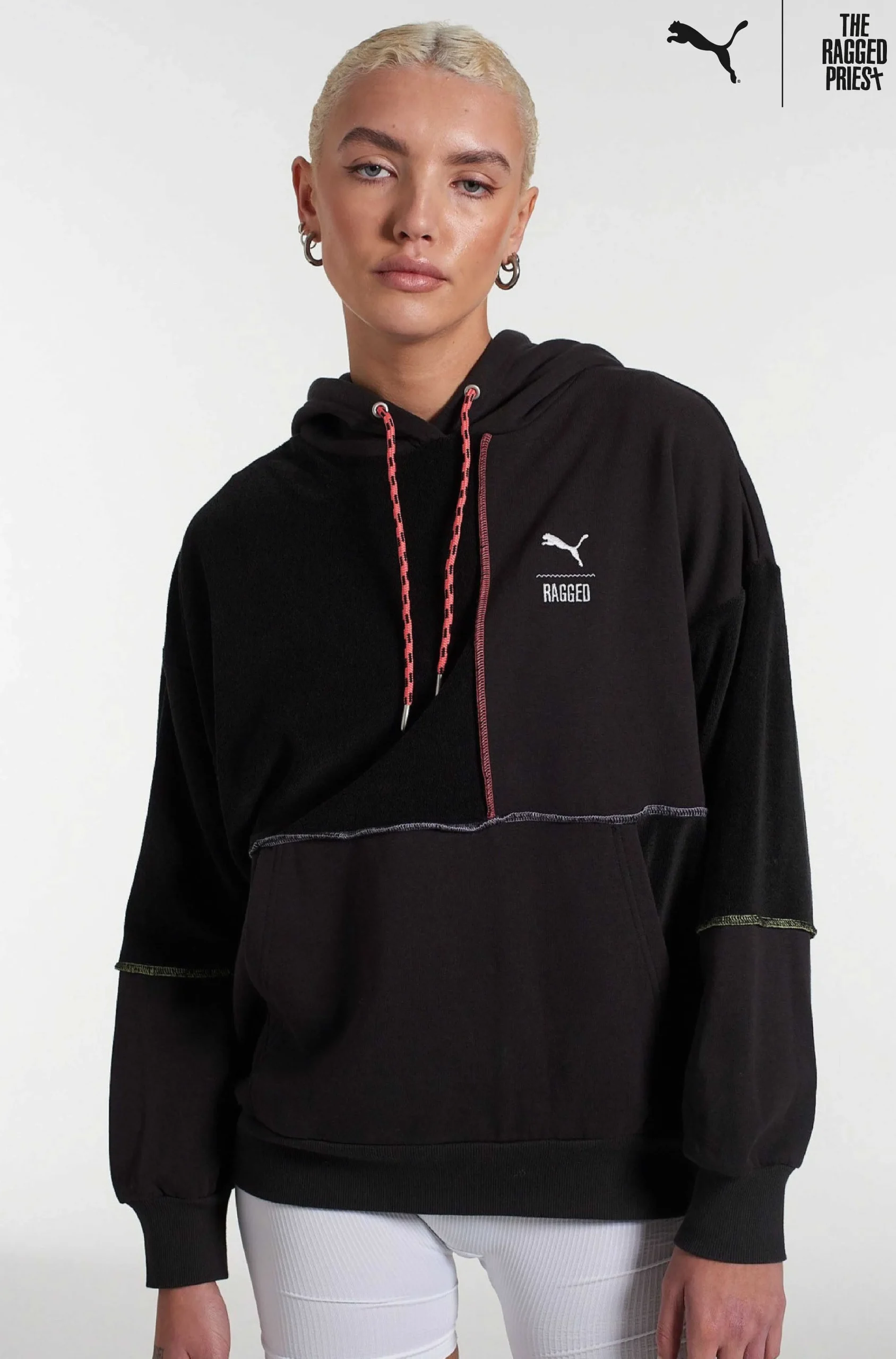 Puma X The Ragged Priest Black Jersey Hoodie