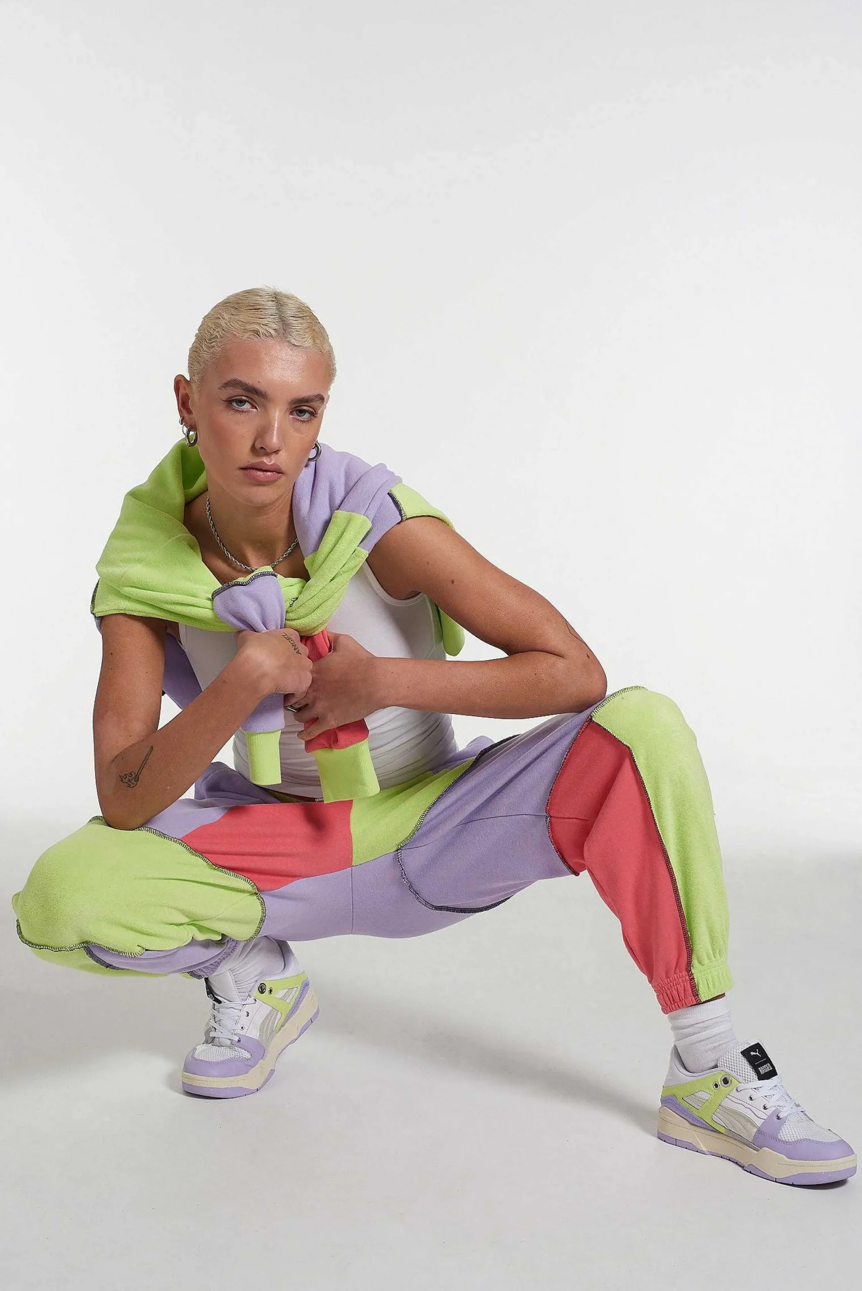 Puma X The Ragged Priest Colour Block Jersey Sweatpants
