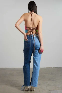 Rodeo Panelled Halter Top