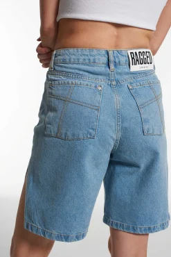 Side Split Short - Blue