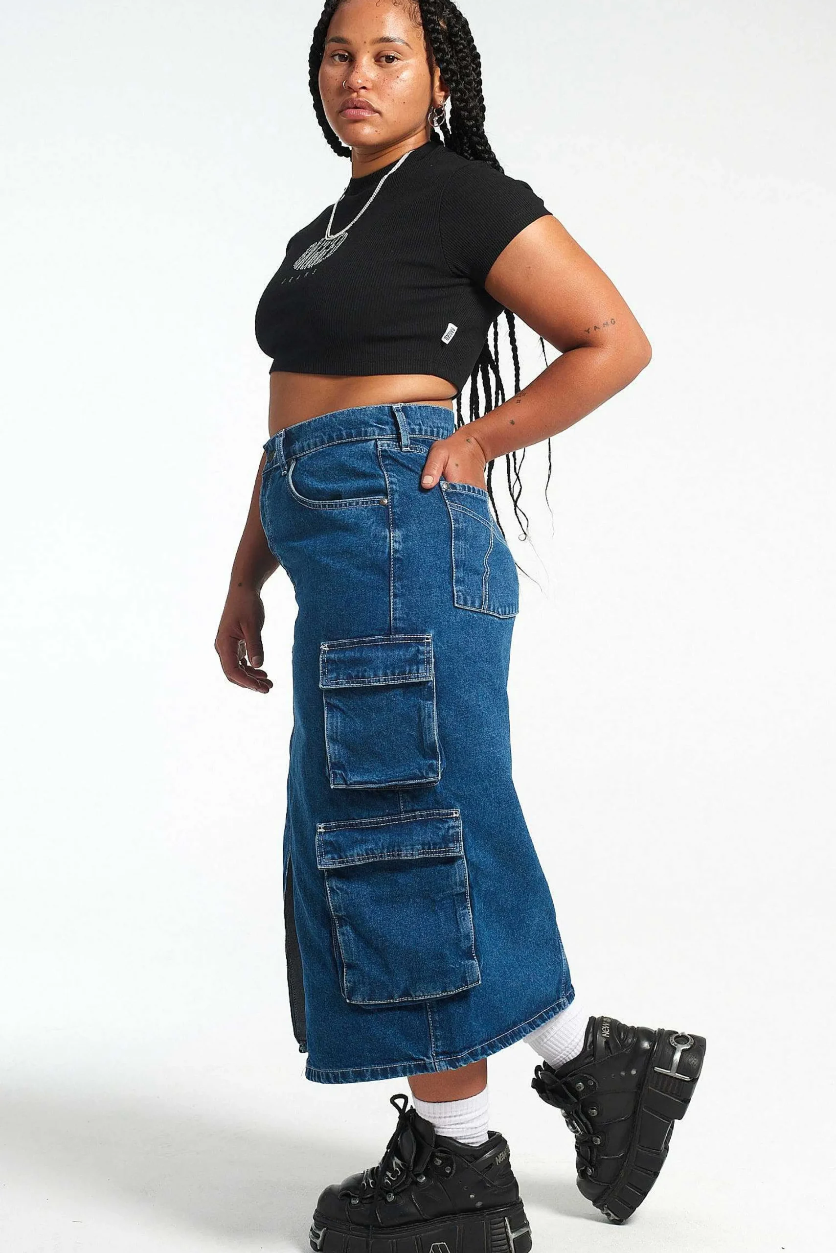 Soda Combat Skirt - Blue