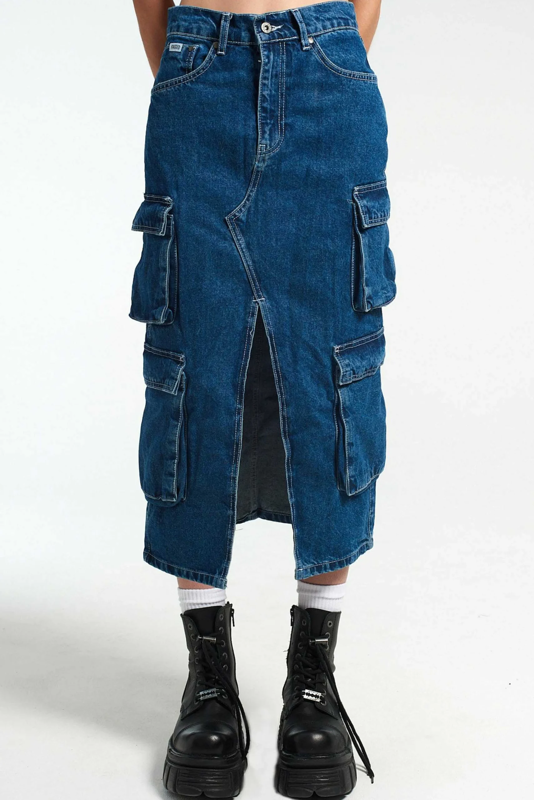 Soda Combat Skirt - Blue