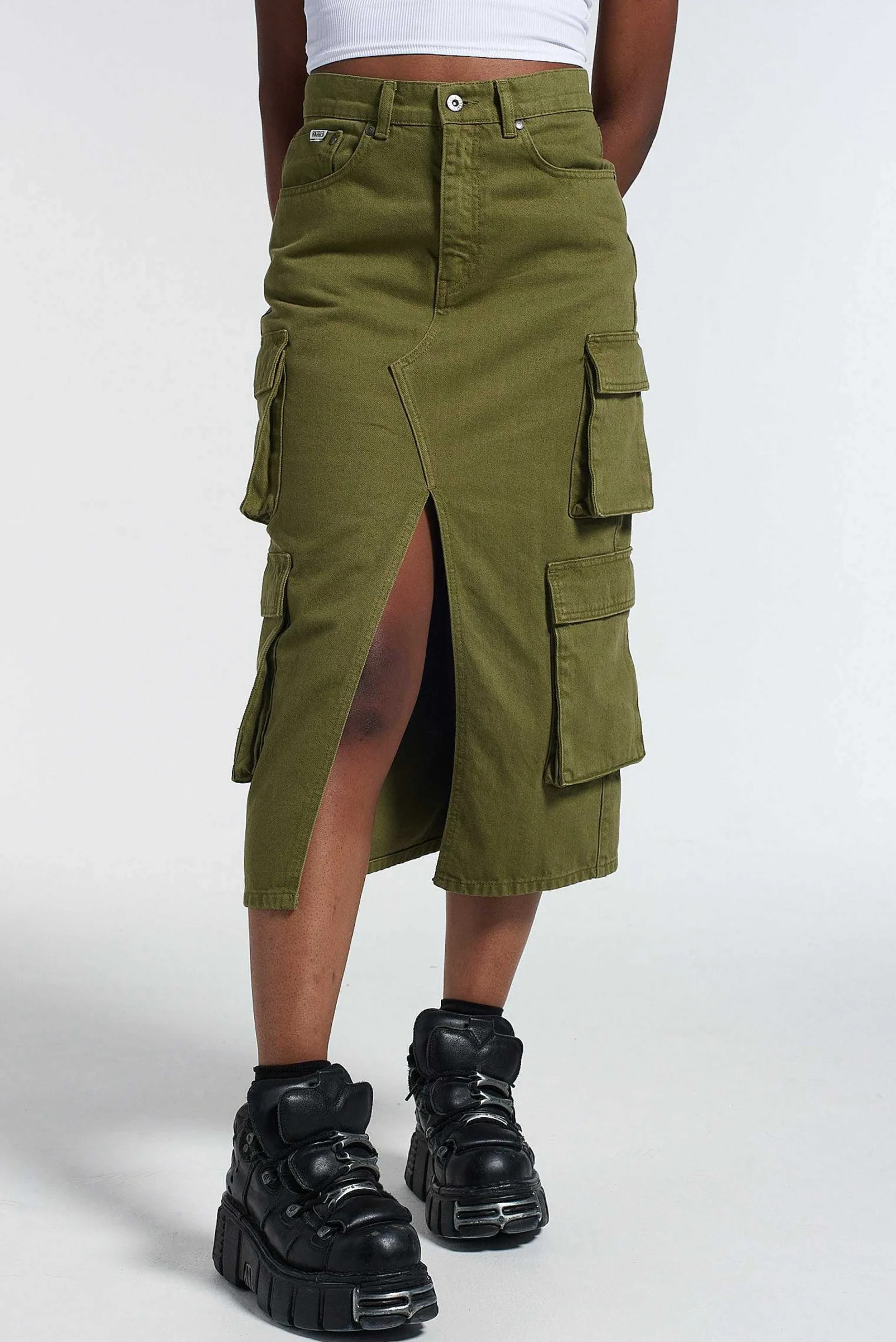 Soda Combat Skirt - Khaki