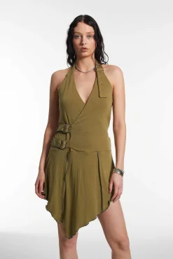 Stranded Halter Neck Dress