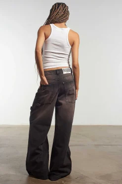 Sweeper Jean Brown Wash