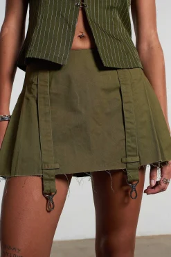 Trigger Pleated Mini Skirt
