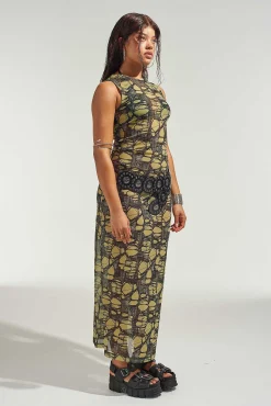 Venom Mesh Maxi Dress