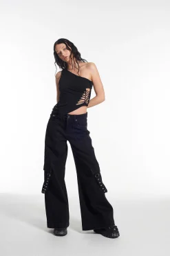 Web Slashed Vest Top